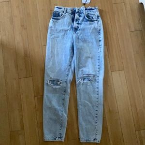 Zara light wash mom jeans brand new with tags